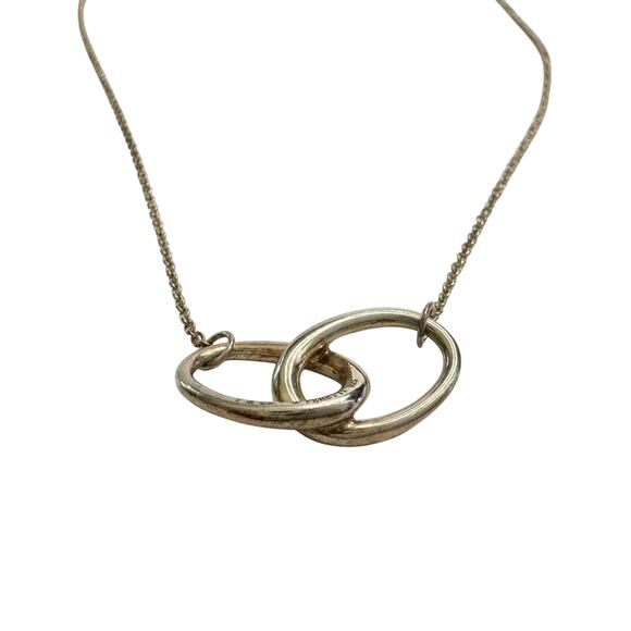 Tiffany and Co. 1837 Elsa Peretti Double Loop Necklace 15" - Picture 6 of 14